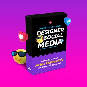 Imagem de capa para o Curso online Layouts Lucrativos - Designer Social Media