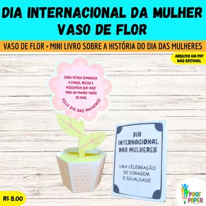 Imagem de capa para o Curso online Dia Internacional da Mulher - Vaso de Flor