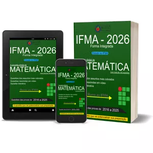 Imagem de capa para o Ebook Apostila digital de matemática com mais de 130 questões do IFMA - Forma Integrada