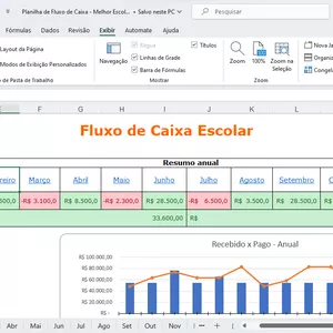 Imagem de capa para o Curso online Planilha simplificada para fluxo de caixa escolas particulares