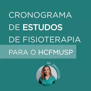 Imagem de capa para o Ebook Cronograma de estudos de fisioterapia para o HCFMUSP