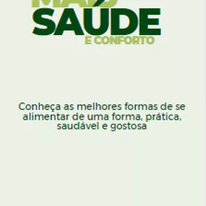 Imagem de capa para o Ebook E-book - Mais saúde e conforto