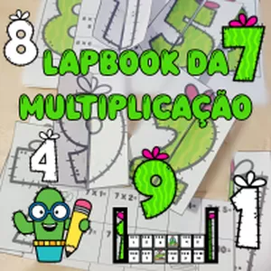 Imagem de capa para o Ebook Lapbook Cacto da Multiplicação!