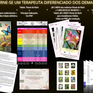 Imagem de capa para o Curso online Curso de Qualificação em Florais de Bach - Formação Completa