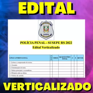 Imagem de capa para o Ebook EDITAL VERTICALIZADO POLÍCIA PENAL - PP RS 2022