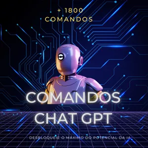 Imagem de capa para o Curso online COMANDOS CHAT GPT + 1800 - Inteligência artificial 