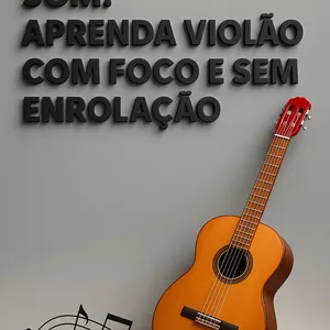 Imagem de capa para o Ebook Do zero ao  Som: Aprenda violão com foco e sem enrolação 