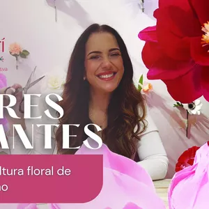 Imagem do curso  Flores Gigantes - Aprenda escultura floral de crepom italiano