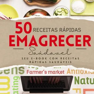 Imagem de capa para o Ebook 50 Receitas - Emagrecer Saudável