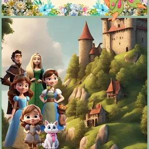 Imagem de capa para o Ebook Era uma vez... Uma linda princesa que morava em uma alto e encantador castelo.