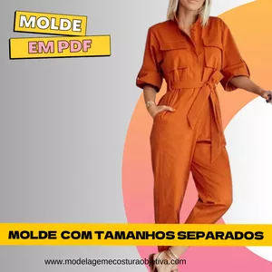 Imagem de capa para o Curso online MOLDE EM PDF - MACAÇÃO COM BOLSOS, MANGAS E FAIXA.