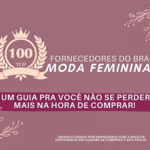 Imagem de capa para o Ebook Top 100 Fornecedores de moda feminina do Brás