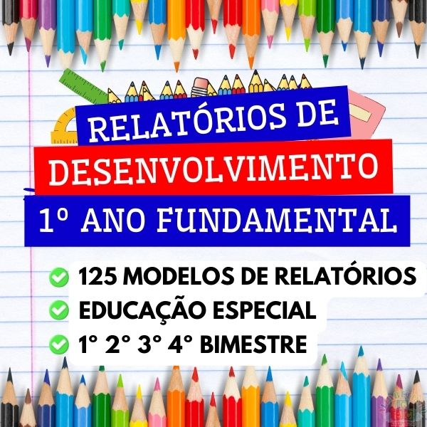 Imagem do curso 1º ANO FUNDAMENTAL - Relatórios de Desenvolvimento