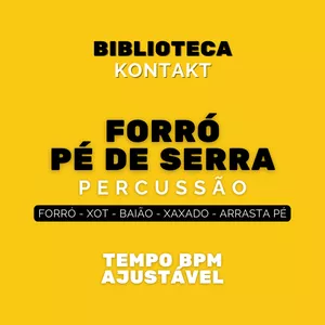 Imagem de capa para o Curso online Biblioteca Loop Percussão Forró Pé de Serra para Kontakt (Bpm Ajustável)