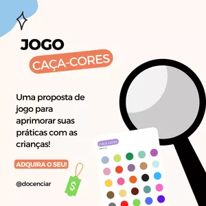 Imagem de capa para o Curso online Jogo Caça-Cores by docenciar