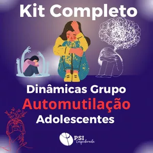 Imagem de capa para o Ebook KIT de dinâmicas de grupo ADOLESCENTES para PREVENÇÃO da AUTOMUTILAÇÃO 
