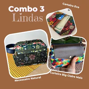 Imagem de capa para o Curso online Combo Necessarie Natural / Carteira Eva / Carteira Big Claire Mais 