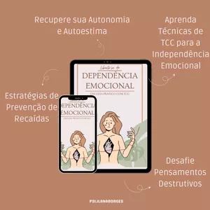 Imagem de capa para o Ebook Liberte-se da dependência emocional - um guia prático com TCC