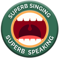 Superb singing, superb speaking logo