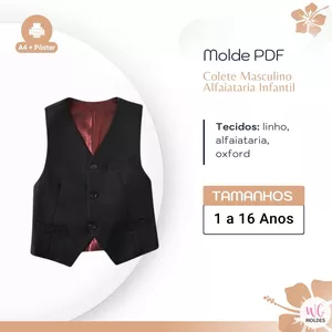 Imagem de capa para o Ebook MOLDE COLETE INFANTIL