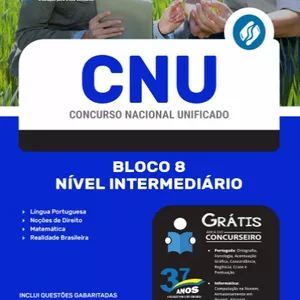 Imagem de capa para o Ebook Apostila Concurso Nacional Unificado 2024 - Bloco 8