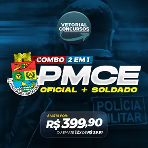 Imagem de capa para o Curso online Curso Completo para PMCE 2022 COMBO (SOLDADO+CFO)