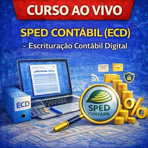 Imagem do curso Ao Vivo - 09/06/2026 - SPED Contábil (ECD) - Escrituração Contábil Digital