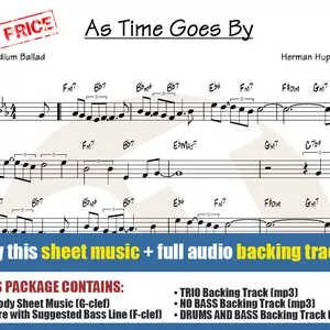 Cover image for Online course As Time Goes By (Sheet Music + Backing Tracks)
