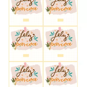 Imagem de capa para o Ebook Cartão feliz páscoa