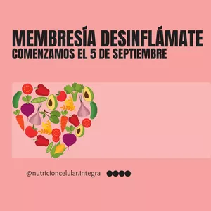 Imagen de portada para Curso online Membresía Desinflámate