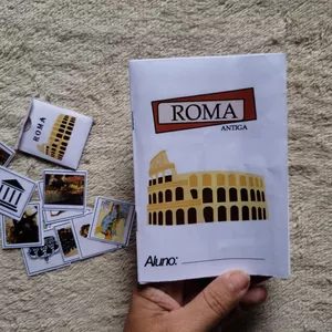 Imagem de capa para o Ebook Roma Antiga - Álbum de Figurinhas