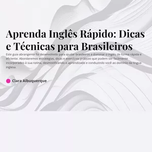 Imagem de capa para o Ebook Aprenda inglês rápido 