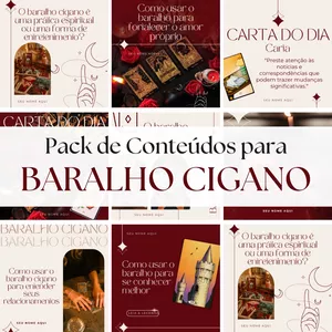 Imagem de capa para o Curso online Pack Digital  Baralho Cigano - MC