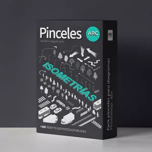 Imagen de portada para Curso online Pinceles isométricos para diagramas arquitectónicos + otros pinceles regalo 🎁