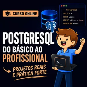 Imagem do curso PostgreSQL do Básico ao Profissional