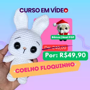 Imagem de capa para o Curso online Curso em Vídeo | Coelho Floquinho + Bônus Noel POP