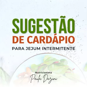 Imagem de capa para o Ebook Sugestão de cardápio para jejum intermitente