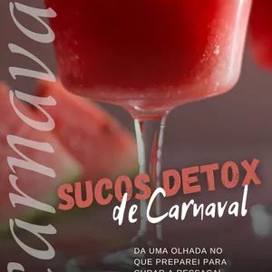 Imagem de capa para o Ebook Detox de Carnaval