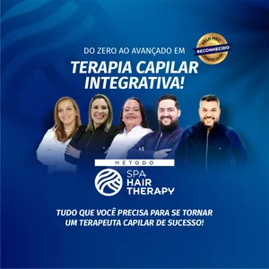 Imagem de capa para o Curso online Curso de Capacitação e Formação em TERAPIA CAPILAR Clínica &amp; Integrativa com Certificação Reconhecida pelo MEC (FBr) - Método SPA Hair Therapy - Do Básico ao Avançado - Seja um(a) Terapeuta Capilar Clínico &amp; Integrativo Profissional!