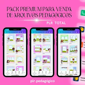 Imagem de capa para o Ebook Pack premíum para venda de arquivos pedagógicos