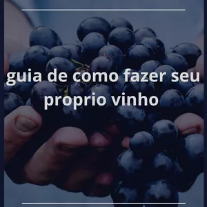Imagem de capa para o Ebook guia de como fazer seu proprio vinho