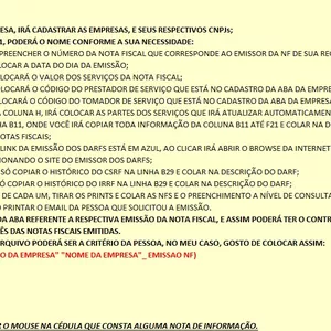 Imagem de capa para o Ebook PLANILHA DE CONTROLE DE EMISSÃO DE NOTA FISCAL DE SERVIÇOS