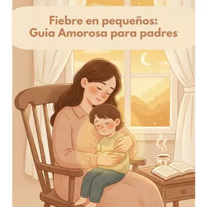 Imagen de portada para Ebook "Fiebre en tus pequeños: Guía serena para padres que  cuidan con el corazón"