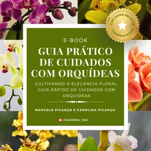 Imagem de capa para o Ebook Guia Prático de Cuidados com Orquídeas -  Guia RÁPIDO de Cuidados com Orquídeas -Valor Promocional