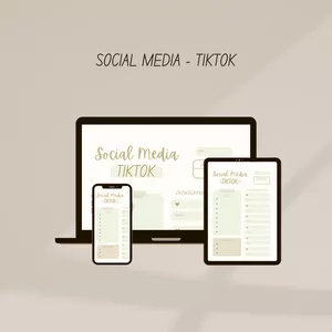 Imagem de capa para o Ebook Controle de Redes Sociais - Layout Tiktok 
