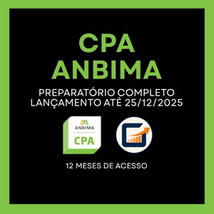 Imagem do curso PREPARATÓRIO CPA | 12 MESES DE ACESSO (AULAS COMPLETAS E ATUALIZADAS)