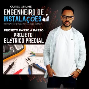 Imagem de capa para o Curso online CURSO: PROJETO ELÉTRICO PREDIAL - PASSO À PASSO