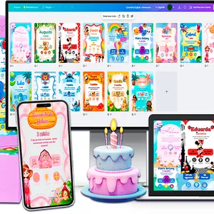 Imagem de capa para o Ebook Personalização Convites Infantis