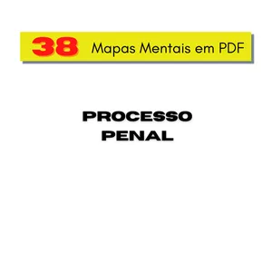 Imagem principal do produto 38 Mapas Mentais OAB - Processo Penal