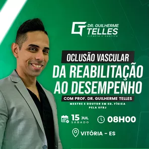 Imagem de capa para o Evento presencial OCLUSÃO VASCULAR: Da Reabilitação ao Desempenho